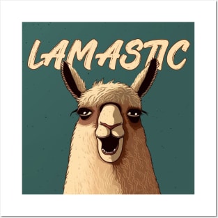 Funny lama Posters and Art